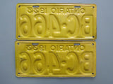 1933 YOM Clear Ontario License Plates
