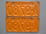 1935 YOM Clear Ontario License Plates