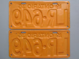 1935 YOM Clear Ontario License Plates