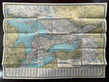 1936 Ontario Road Map - Cities Service