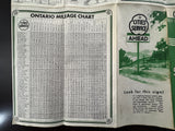 1936 Ontario Road Map - Cities Service