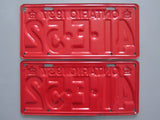 1937 YOM Clear Ontario License Plates