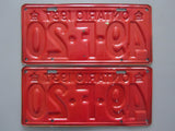 1937 YOM Clear Ontario License Plates