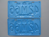 1938 YOM Clear Ontario License Plates