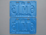1938 YOM Clear Ontario License Plates