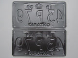 1939 YOM Clear Ontario License Plates