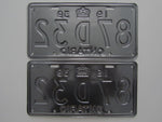 1939 YOM Clear Ontario License Plates