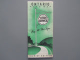 1939 Ontario Road Map - Cities Service