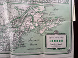 1939 Ontario Road Map - Cities Service