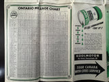 1939 Ontario Road Map - Cities Service