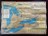 1940 Ontario Road Map - Shell