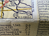 1940 Ontario Road Map - Shell