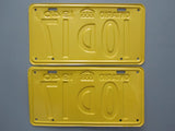 1940 YOM Clear Ontario License Plates