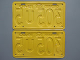 1940 YOM Clear Ontario License Plates