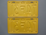1940 YOM Clear Ontario License Plates