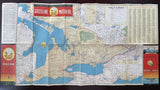 1940 Ontario Road Map - White Rose