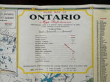 1940 Ontario Road Map - White Rose