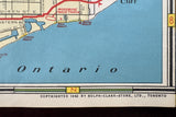 1940 Ontario Road Map - White Rose
