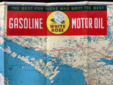 1940 Ontario Road Map - White Rose