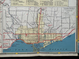1940 Ontario Road Map - White Rose