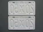 1941 YOM Clear Ontario License Plates