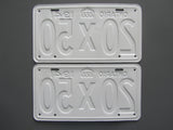 1941 YOM Clear Ontario License Plates