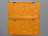 1942 YOM Clear Ontario License Plates