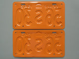 1942 YOM Clear Ontario License Plates