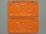 1942 YOM Clear Ontario License Plates