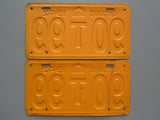1942 YOM Clear Ontario License Plates