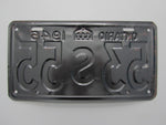 1946 YOM Clear Ontario License Plate