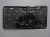 1946 YOM Clear Ontario License Plate