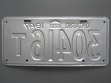 1947 YOM Clear Ontario License Plate
