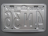 1947 YOM Clear Ontario License Plate