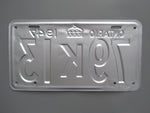 1947 YOM Clear Ontario License Plate