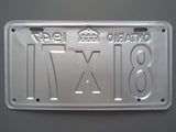 1947 YOM Clear Ontario License Plate