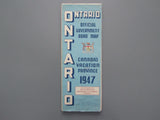 1947 Ontario Official Government Road Map