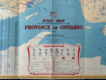 1947 Ontario Official Government Road Map