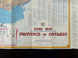 1947 Ontario Official Government Road Map