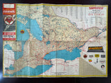 1947 Ontario Road Map - Supertest