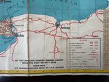 1947 Ontario Road Map - Supertest