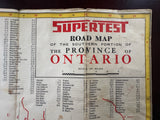 1947 Ontario Road Map - Supertest