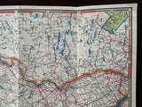 1947 Ontario Road Map - Texaco