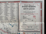 1947 Ontario Road Map - Texaco