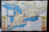 1947 Ontario Road Map - White Rose