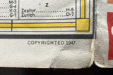 1947 Ontario Road Map - White Rose