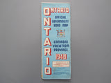 1948 Ontario Official Government Road Map