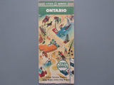 1949 Ontario Road Map - Cities Service