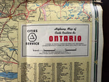 1949 Ontario Road Map - Cities Service