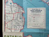 1949 Ontario Road Map - Texaco